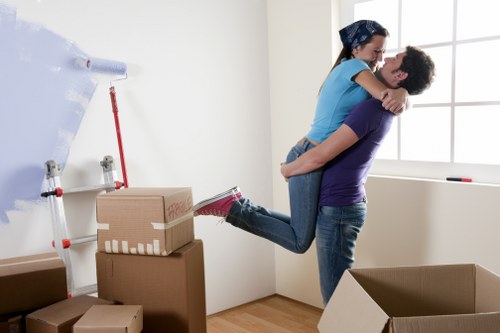 Professional moving support on a busy Camdentown street