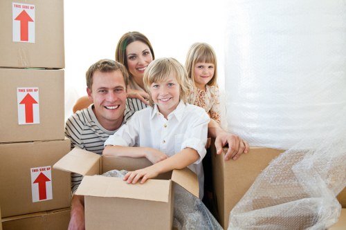 Commercial moving truck support for a Camdentown business relocation