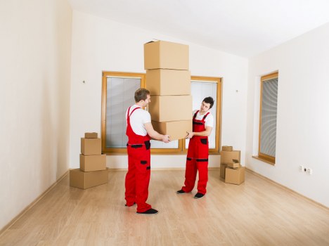 Packed household items prepared for removals near Camdentown